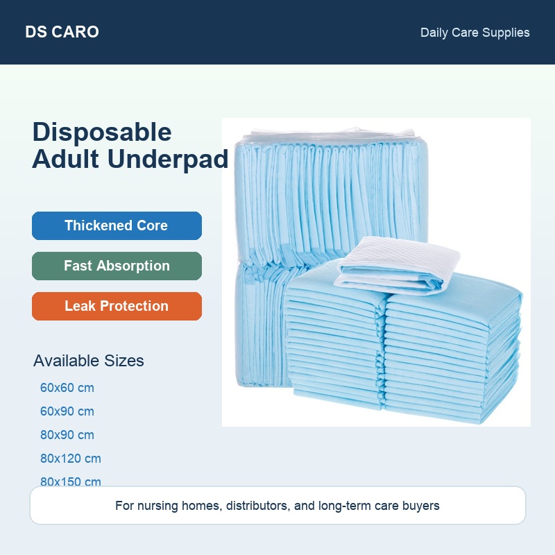 Disposable Adult Underpad (3 Sizes, 20pcs/bag)